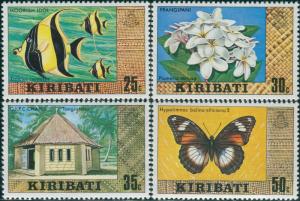 Kiribati 1980 SG129-132 Fish Flower Chapel Butterfly MNH