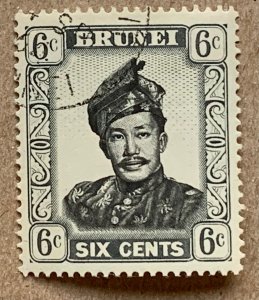 Brunei 1964 6c Sultan, used.  Scott 105, CV $0.25.  SG 122