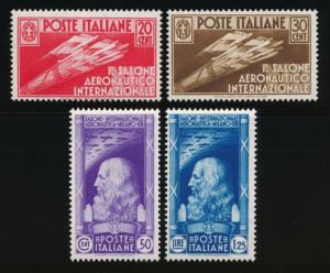 ITALY 345-348 MINT LH, DA VINCI 1935