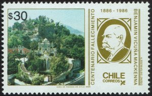 Chile #708  MNH - MacKenna, View of Santiago (1986)