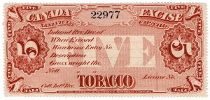 (I.B) Canada Revenue : Tobacco Excise Seal