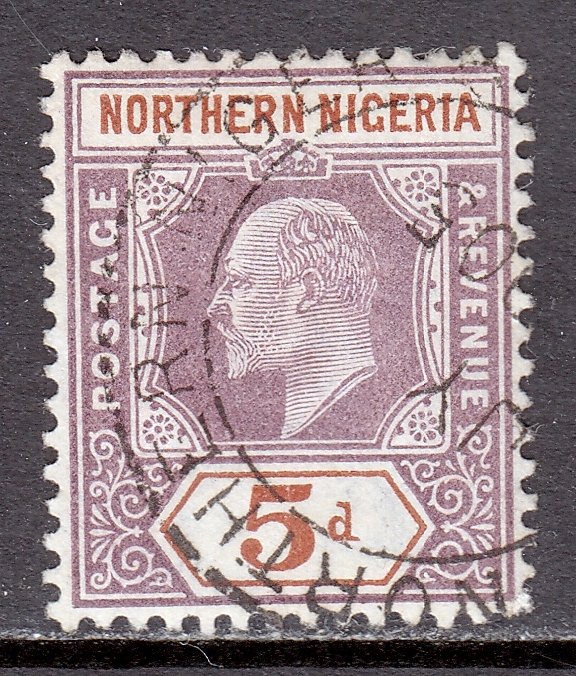 Northern Nigeria - Scott #14 - Used - Pencil on reverse - SCV $5.50