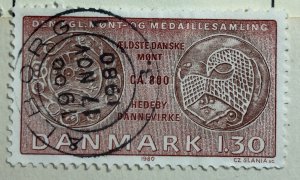 AlexStamps DENMARK #672 VF Used SON