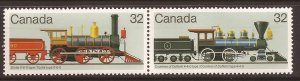 1984 Canada - Sc 1037a - MNH VF - pair - Locomotives