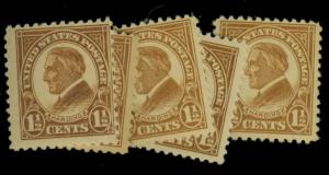 553 (5) MINT F-VF OG NH Cat$23