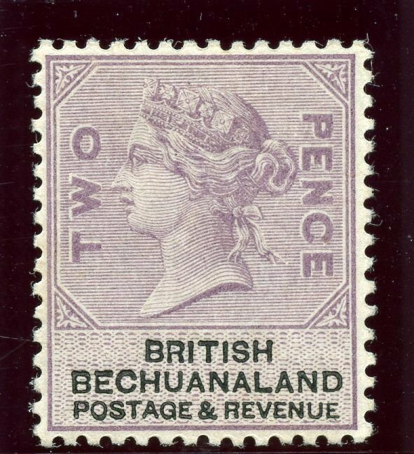 Bechuanaland 1887 QV 2d lilac & black MLH. SG 11. Sc 12