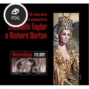 Mozambique 2014 Richard Burton & Elizabeth Taylor Stamp Sheet 13A-1565