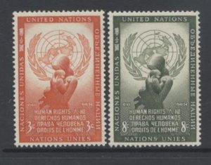 29-30 United Nations 1954 Human Rights Day MNH