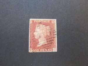 United Kingdom 1841 Sc 3 Red penny FU