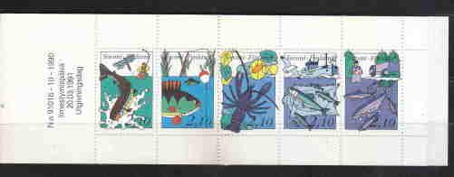 FINLAND MNH COMPLETE BOOKLET FISH, FISHING AAE8720