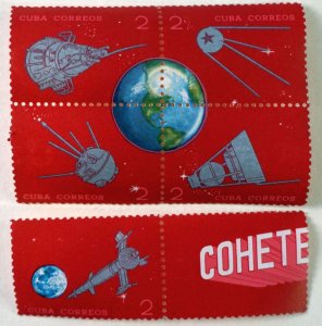 Cuba Sc# 863-867  SATELLITES & ROCKETS 2c  w/ 1 tag   1964  MNH