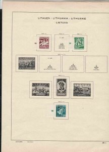 lithuania stamps page ref 18179