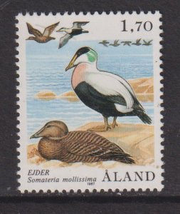 Aland islands   #12   MNH  1987 sea birds 1.70m