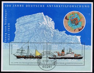Germany 2001,Sc.#2143 used Franfurt, s./s., 100 years German Antarctic science