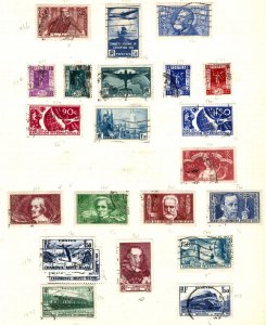 France 1936 Page incl South America flight & Intellectuals sets fu c£210+ plus