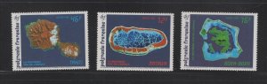 French Polynesia #587-89 (1992 Space Year issue) VFMNH CV $6.00