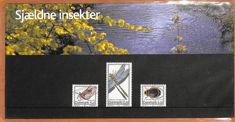 Denmark 2003, Insects 3v, Presentation pack, MNH