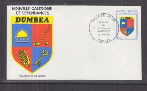 NEW CALEDONIA, 1988 Arms of Dunbea 76f. unaddressed First Day cover.