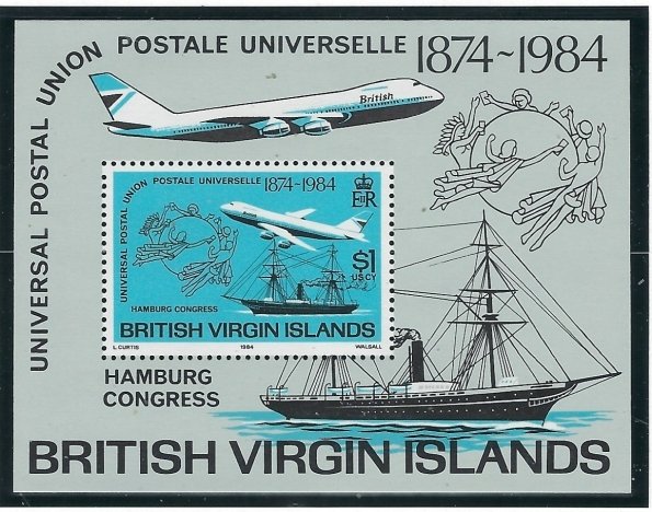 British Virgin Is 470 MNH 1984 UPU Congress (fe6753)