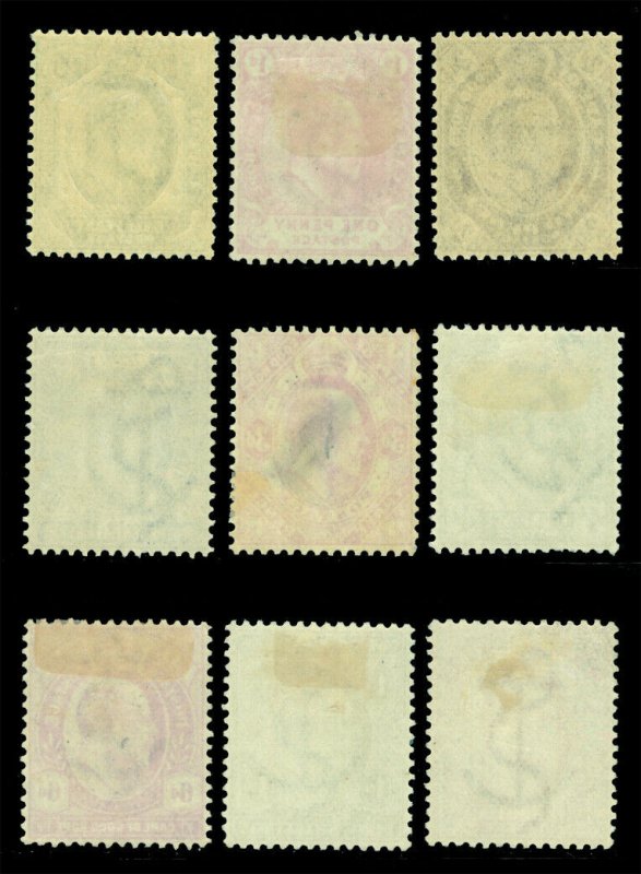 CAPE OF GOOD HOPE 1902-04  KEVII set  ½p - 5sh   Scott # 63-71  mint MH