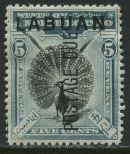 Labuan overprinted 5 cents Postage Due mint o.g.