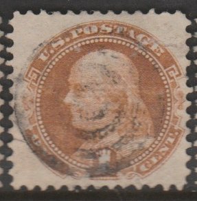 U.S. Scott Scott #112 Franklin Stamp - Used Single