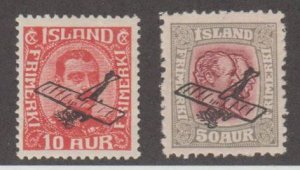 Iceland Scott #C1-C2 Stamp - Mint Set