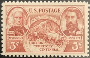 Scott #964 1948 3¢ Oregon Territory Centennial MNH OG VF