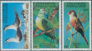 French Polynesia 1981 Sc#349-351,SG350-352 Birds set MNH