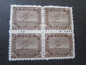 Cook Islands 1902 Sc 33 BLK(4) MNH