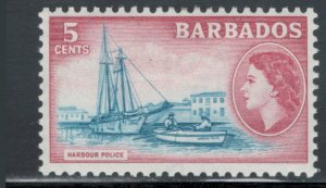 Barbados 1953 Queen Elizabeth II & Harbor Police 5c Scott # 239 MH