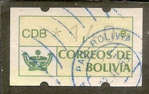 Bolivia     Vended Postage     Used