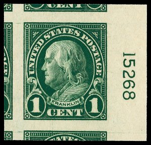 United States #575 Mint nh a superb gem with 2022 P.S.E. certificate graded G...