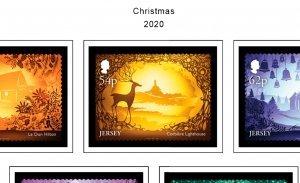 COLOR PRINTED JERSEY 2011-2020 STAMP ALBUM PAGES (135 illustrated pages)