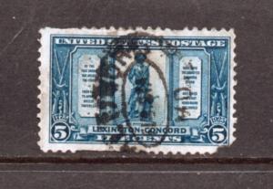 Scott #  619  used  (Damaged)