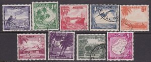 NAURU 1954 Definitive set fine used........................................A6277