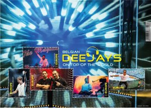 Belgium 2021 MNH Stamps Mini Sheet Belgian DJs On Top Of The World Music