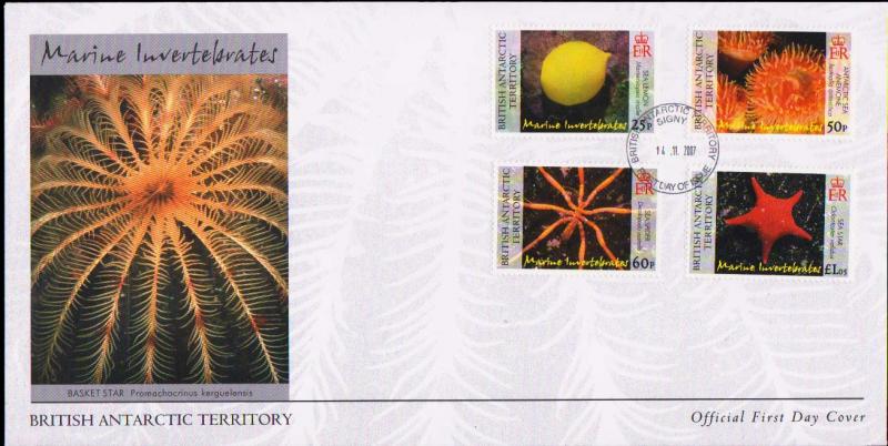 British Antarctic Territory Scott 382-385 Unaddressed.