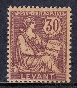 France (Offices in Turkey) - Scott #30 - MH - Heavily toned - SCV $6.00