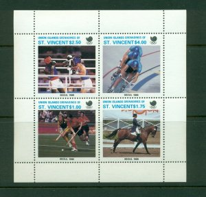 St. Vincent  Union - unissued 1998 Olympics sheet of four