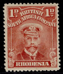 RHODESIA GV SG192, 1d brown-red, LH MINT.