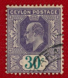 CEYLON Sc 188 USED - 1905 30c King Edward VII