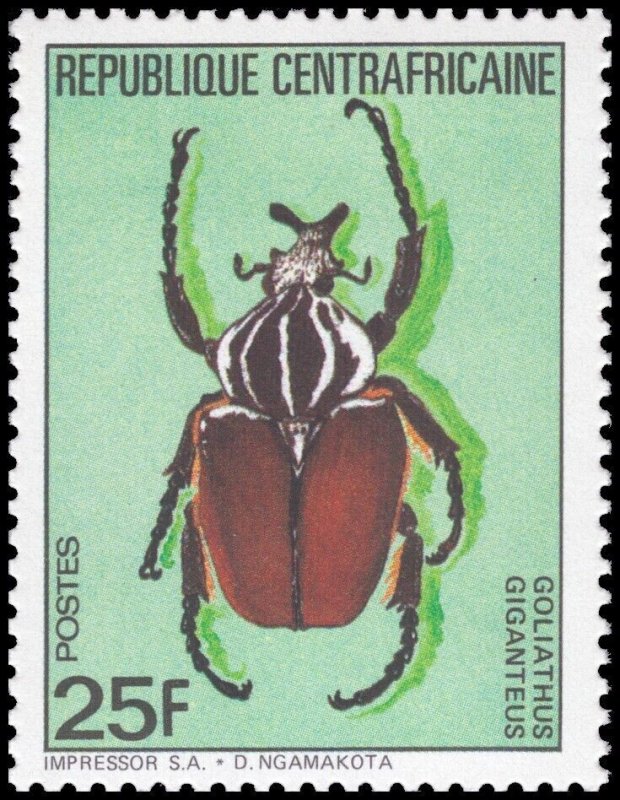 Central African Republic 1975 Sc 706-709 Insects