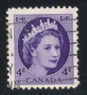 Canada #340 Queen Elizabeth II; Used at Wholesale