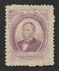 SE)1882 MEXICO, BENITO JUAREZ 85C SCT129, MINT