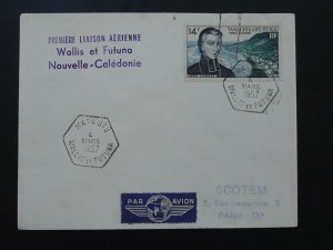 first flight cover Wallis & Futuna to New Caledonia 1957
