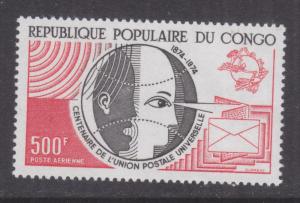 CONGO, BRAZZAVILLE, 1974 UPU Centenary 500f., mnh..