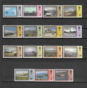 FALKLAND ISLANDS/FALKLAND ISLAND DEPENDENCIES 1980/4 SG 75A/88A MNH