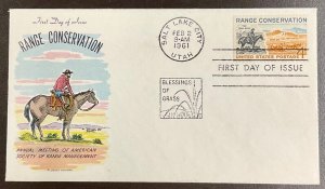 1176 Fluegel Cachet Range Conservation FDC 1961