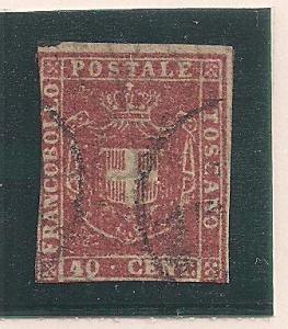 ITALIAN STATE - TUSCANY SC# 21 AVF U 1860